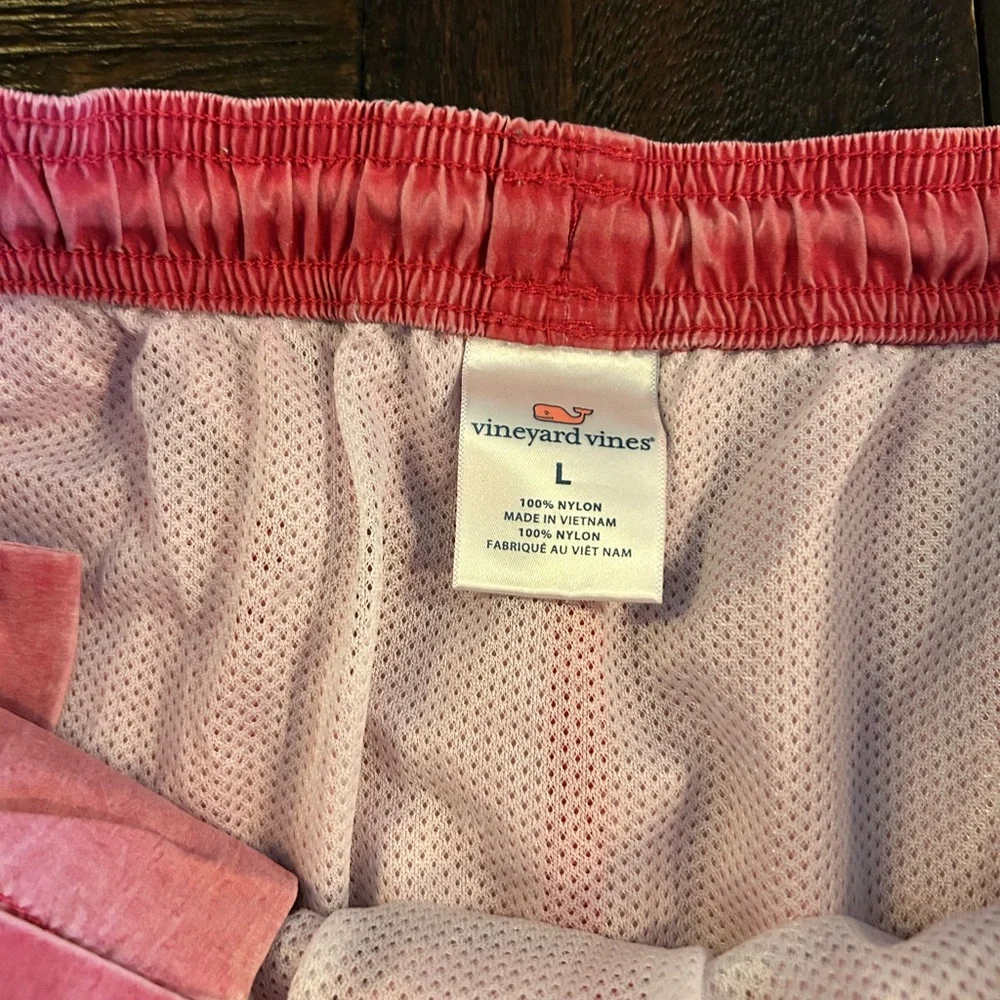 Vineyard Vines Island Trunks- Dusty Coral Red Pull-On 7in Shorts